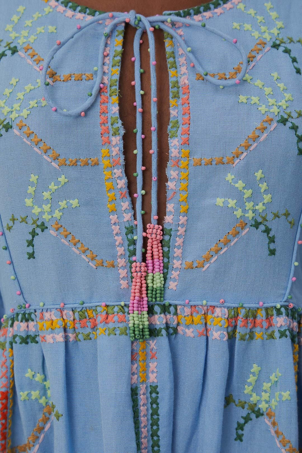 Embroidered Pineapple Cover-Up