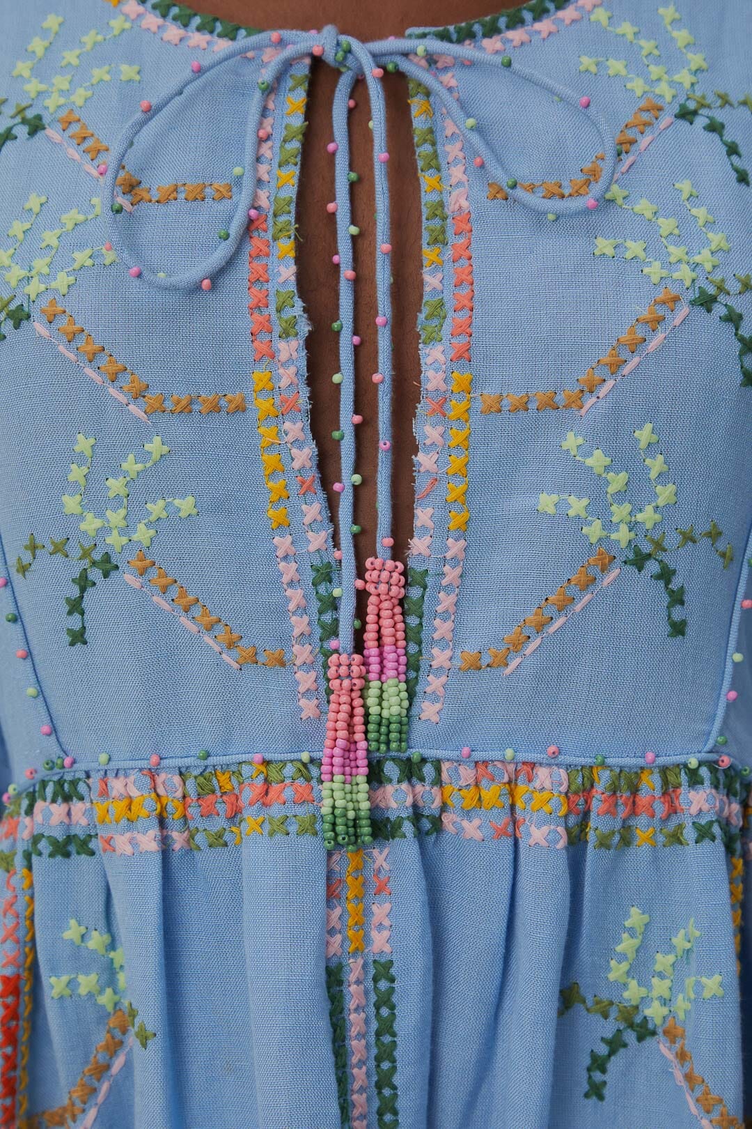 Embroidered Pineapple Cover-Up