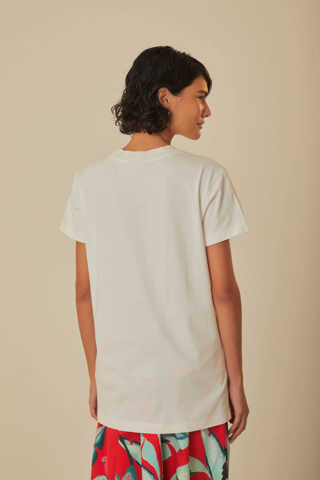 White Welcome To The Tropics Organic Cotton T-Shirt