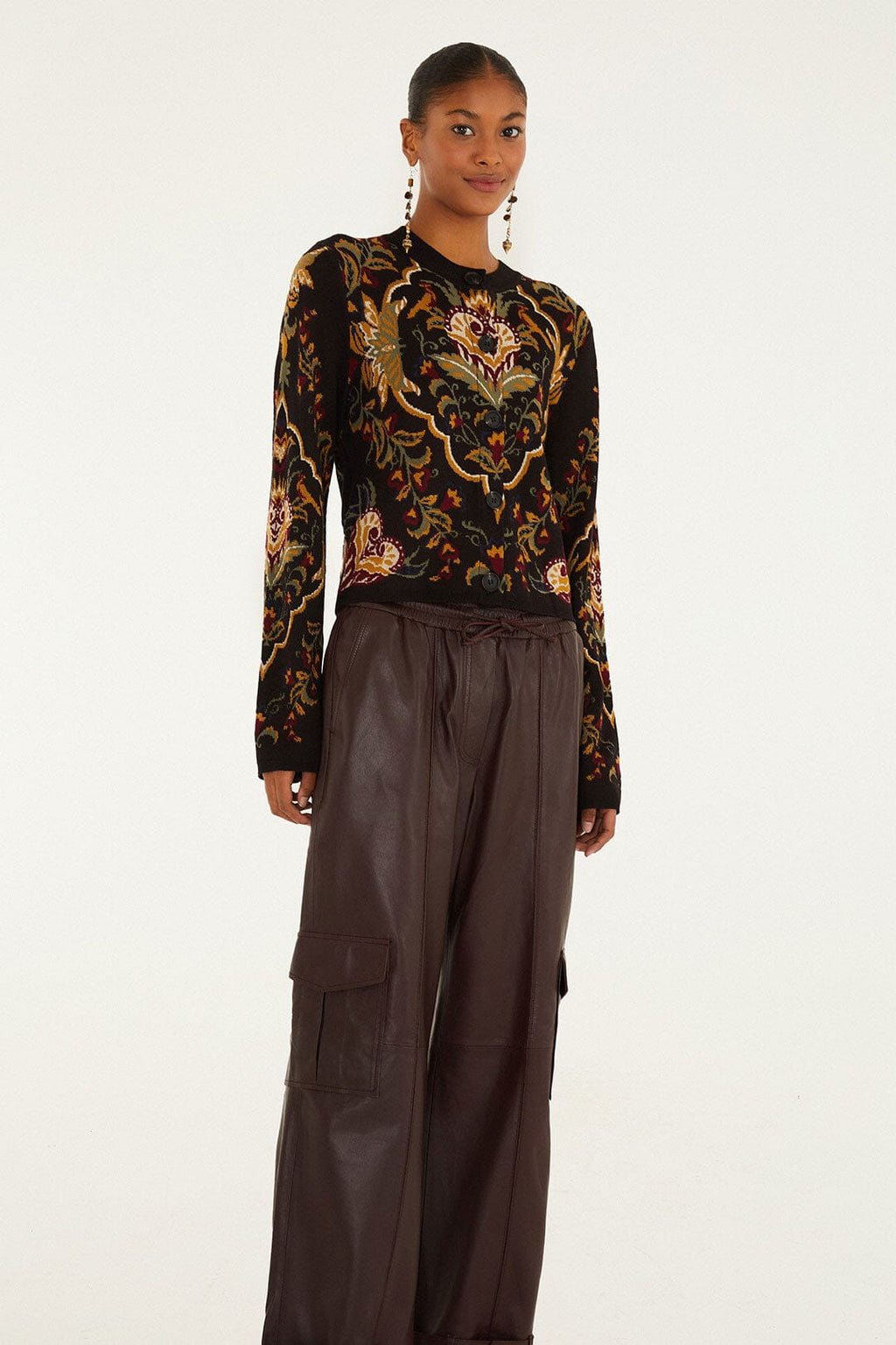 Burgundy Leather Pants