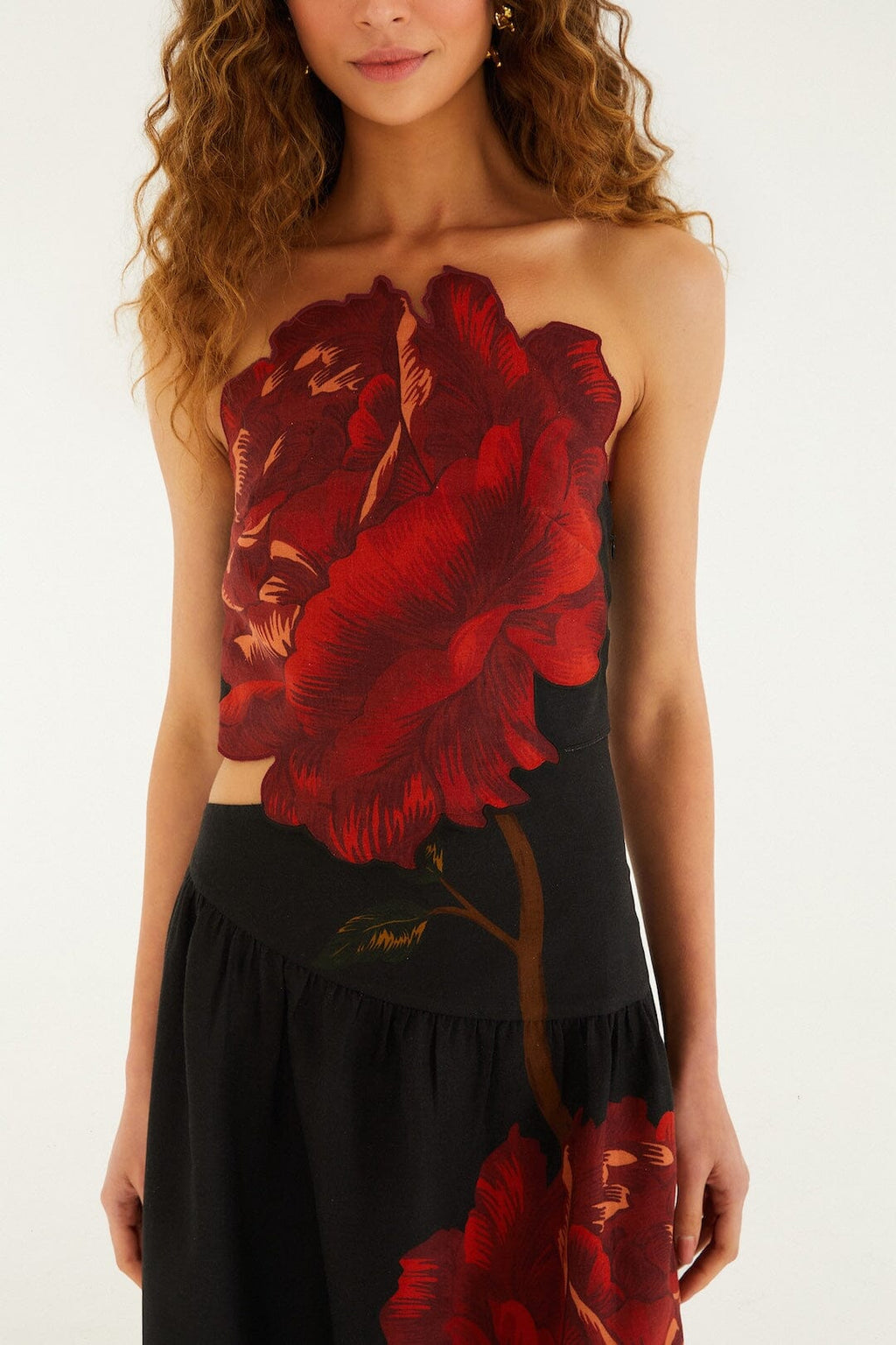 Black Rosalia Artisanal Lenzing™  Ecovero™  Euroflax™  Midi Dress