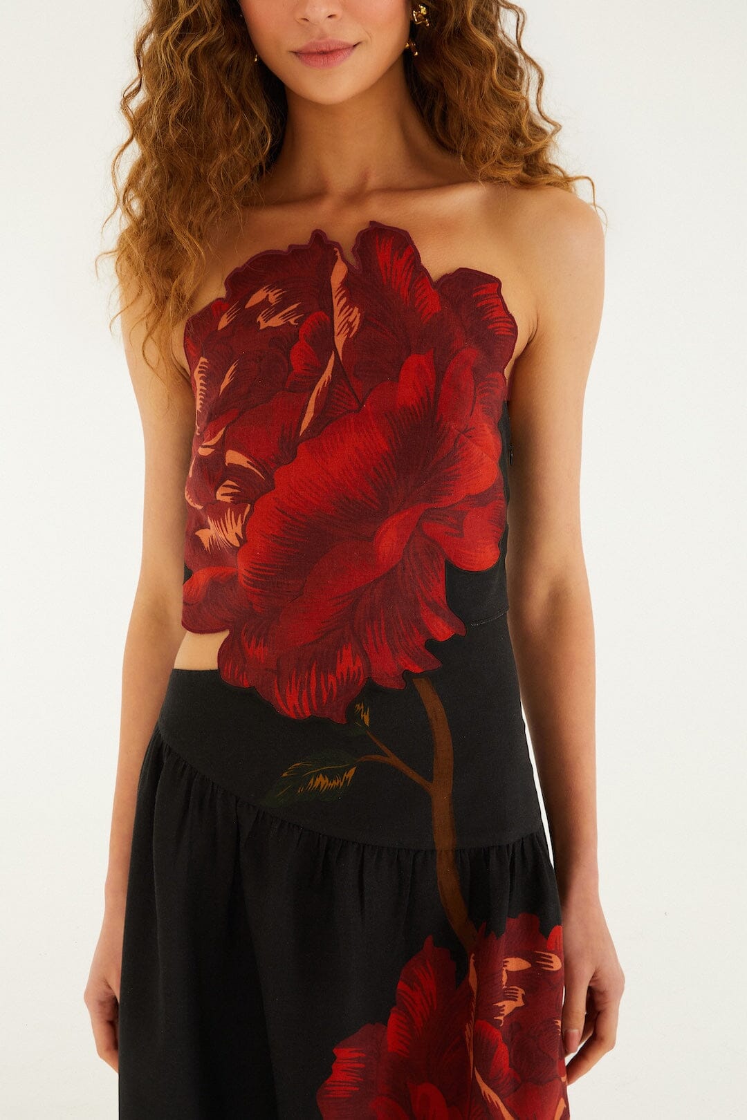 Black Rosalia Artisanal Lenzing™  Ecovero™  Euroflax™  Midi Dress
