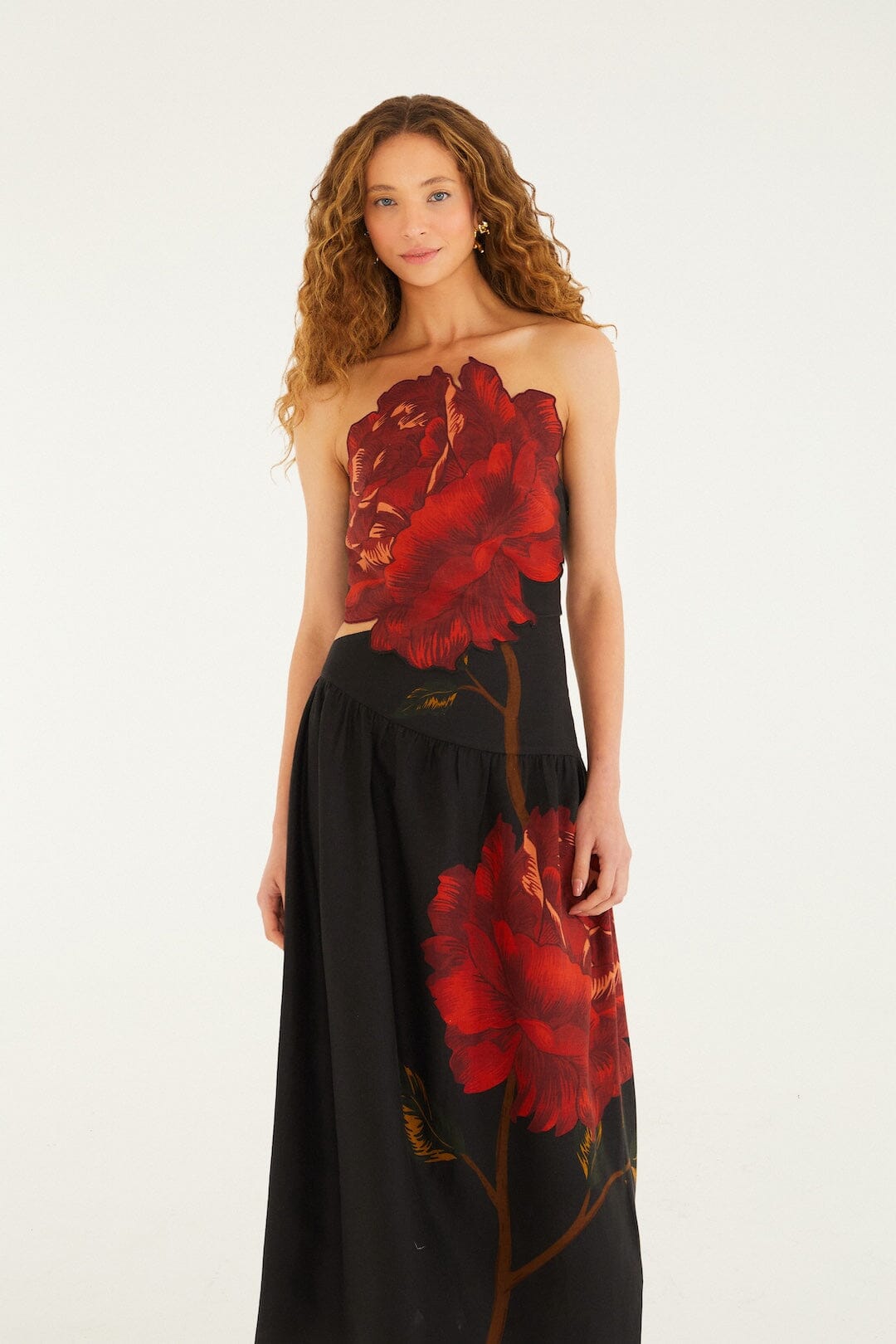 Black Rosalia Artisanal Lenzing™  Ecovero™  Euroflax™  Midi Dress