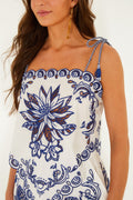 Off-White Garden Tiles Tassels Richelieu Blouse